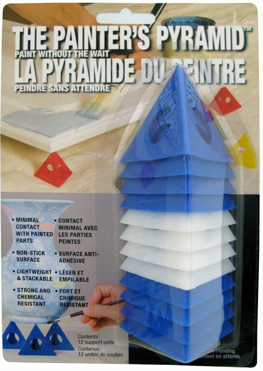 Sturdy and Stackable Paint Pyramid for Easy Painting Projects 